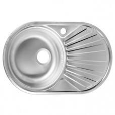 Мойка нержавейка врезная (440х740) 0.6 mm