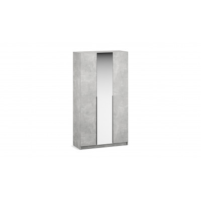 Феникс-1 Шкаф 3д с зеркалом Бетон