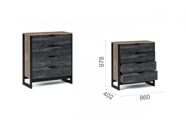 Комод Стокгольм 4 ящ