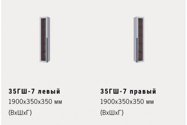 35ГШ-7 левый\правый 1900x350x350 мм (ВхШхГ)