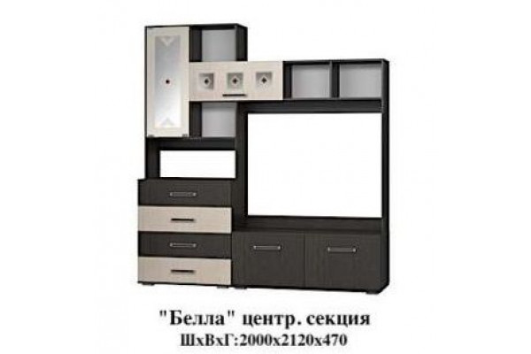 Центральная секция гостиной Белла Центральная секция гостиной Белла